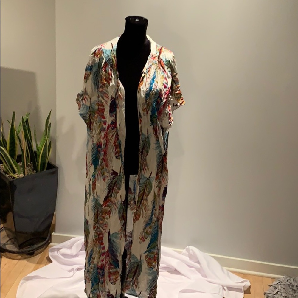 Duster-light weight/colorful/feathers Made in USA